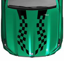 Stripes Racing Checkered Flag or Strobe Look Hood Decal for BMW 5 Series G60 M5 G90 2