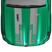 Stripes Racing Checkered Flag or Strobe Look Hood Decal for BMW 5 Series G60 M5 G90 5