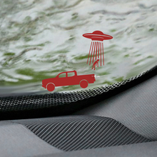 Tacoma UFO Windshield Easter Egg Corner Decal - Custom Vinyl Graphic for Toyota Tacoma Trucks 2