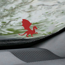 Dragon Windshield Easter Egg Corner Decal - Custom Vinyl Graphic
 2