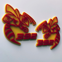 Hornet Bee 392 3D Badge Yellow vs Red Fender Badges Emblem 2