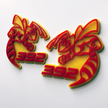 Hornet Bee 392 3D Badge Yellow vs Red Fender Badges Emblem 3