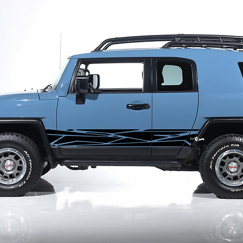 Toyota FJ Cruiser ଝାରେ ଦ୍ୱାର ପଟାକା ଡେକଲ୍ସ ଷ୍ଟିକର୍ ଗ୍ରାଫିକ୍ସ - କସ୍ଟମ୍ ଭିନାଇଲ୍ କିଟ୍
