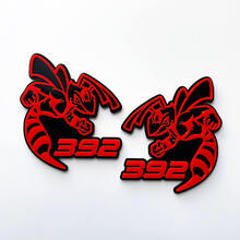 Hornet Bee 392 3D Badge Black vs Red Fender Badges Emblem 4