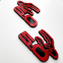 COYOTE 5.0 Fender Badges Emblem 3D Badge Black vs Red 3