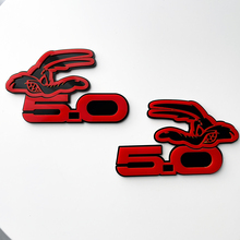 COYOTE 5.0 Fender Badges Emblem 3D Badge Black vs Red 4