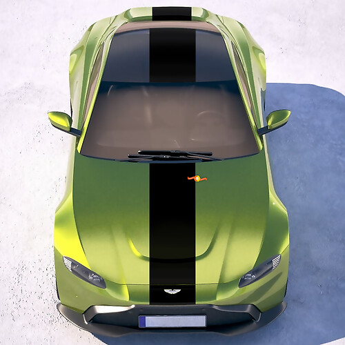 Body Stripes Aston Martin Vantage Vinyl Decals Stickers