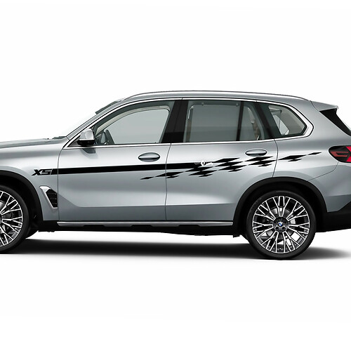 Accent Racing Checkered Stripes Decal Kit for BMW X5 G05