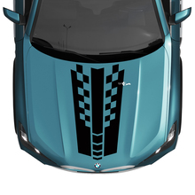 BMW X5 G05 Hood Checkered Stripe Decal - Vinyl M Performance 3