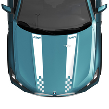 BMW X5 G05 Hood Checkered Stripe Decal - Vinyl M Performance 2 2
