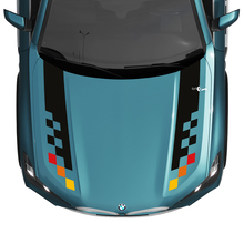BMW X5 G05 Hood Checkered Stripe Decal - Vinyl M Performance 4 2