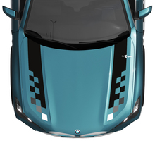 BMW X5 G05 Hood Checkered Stripe Decal - Vinyl M Performance 4 3