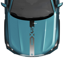 BMW X5 G05 Hood Central Gradient Stripe Decal Vinyl Sticker 2