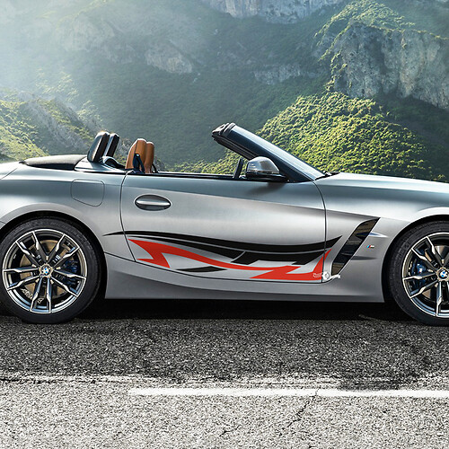 Side Door Tribal Stripes BMW Z4 Vinyl Decal Sticker