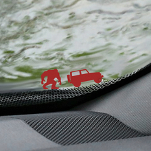 Yeti Bigfoot Jeep Wrangler Windshield Easter Egg Corner Decal - Custom Vinyl Graphic 2 2