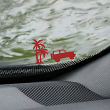 Palm's Jeep Wrangler Windshield Easter Egg Corner Decal - Custom Vinyl Graphic 2