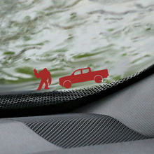 Yeti Bigfoot Toyota Tacoma Windshield Easter Egg Corner Decal - Custom Vinyl Graphic 2