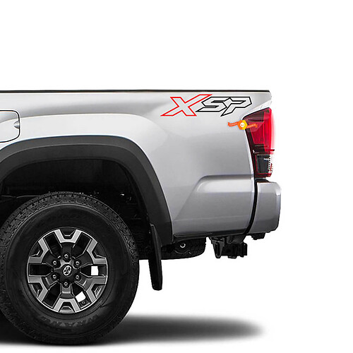 Pair Toyota Tacoma XSP Side Truck Vinyl Stickers Decal - Custom Graphic Kit