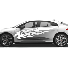 Jaguar I Pace Side Flame Stripes Graphics Doors decal Logo Lines sticker 3