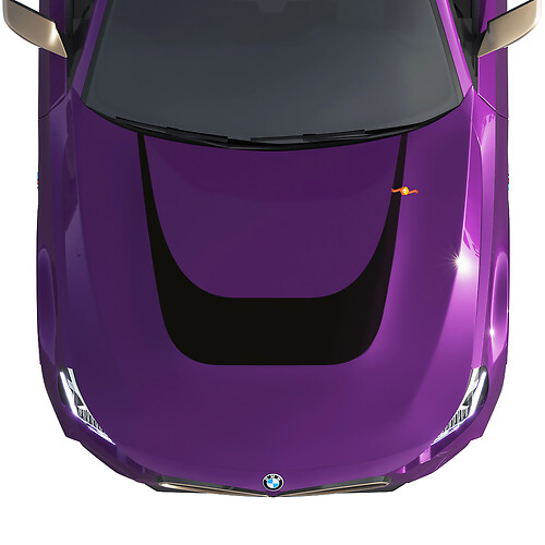 BMW M240 G42 Hood M Performance Stripes Decal vinyl sticker