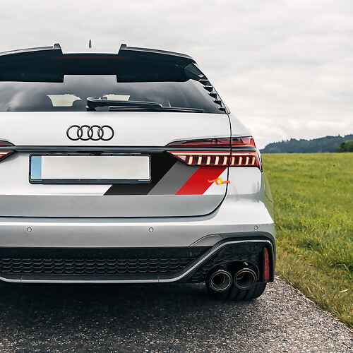 Audi Motorsport RS ପୃଷ୍ଠଭାଗ ପଟ୍ଟା ଭିନ୍ୟଲ୍ ଡିକାଲ୍ ଗ୍ରାଫିକ୍ ଷ୍ଟିକର୍‌ଗୁଡ଼ିକ‌‌
