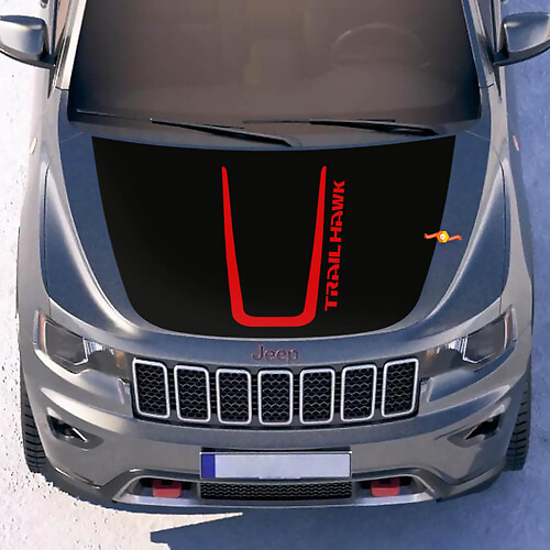Jeep Cherokee TRAILHAWK Hood Graphics Wrap Decal Sticker