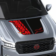 Nissan Frontier 4X Pro-4x Hood Decal Vinyl Off-Road Blackout Graphic Decals Sticker 2 colors
 2