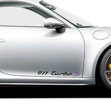 Porsche Stickers Porsche 911 Turbo S Signature Side Decal Sticker 2
 2