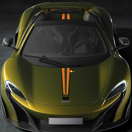 Mclaren 675LT ପୂରା ଦେହରେ ହୁଡ୍ ଷ୍ଟ୍ରାଇପ୍ ଗ୍ରାଫିକ୍ସ ଭିନ୍ୟଲ୍ ଡିକାଲ୍ ଷ୍ଟିକର୍
