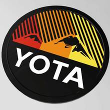 Yota Toyota Heritage Stripes Mountains Fender Badge Emblem 2