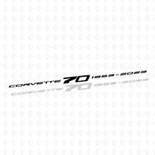 Windshield Decals For Chevrolet Corvette C8 Z51 70 Anniversary Vinyl Sticker 2
