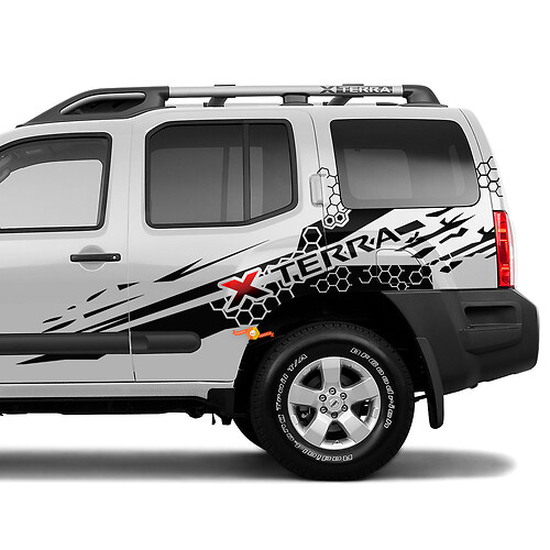 Side Nissan Xterra Splash Graphics Vinyl Stickers Decals
