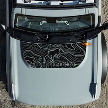 Topographical Map Decals Stickers for Ford Bronco
 2
