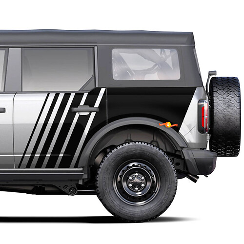 Strobe Fading Graphics Side Decals Stickers for Ford Bronco