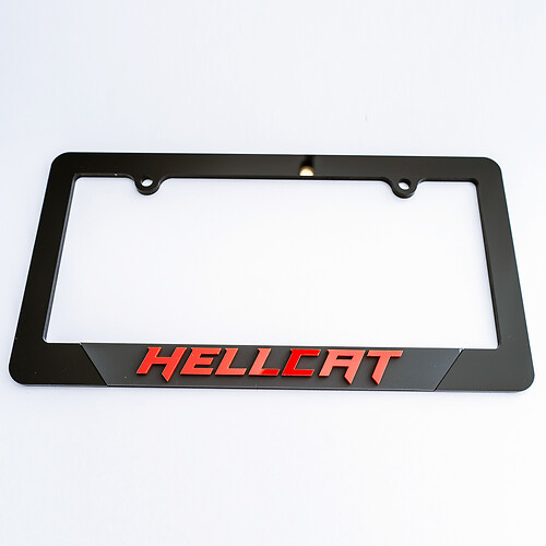 Hellcat  License Plate Covers Frames Vehicle Decor fit to Dodge Hellcat