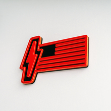 Ford 150 Lightning US Flag 3D Badge - Custom Fender Badges Emblem Red and Black 2
