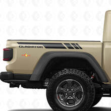 Rear Side Stripes for Jeep Gladiator JLU Vinyl Sticker Decal Kit 2