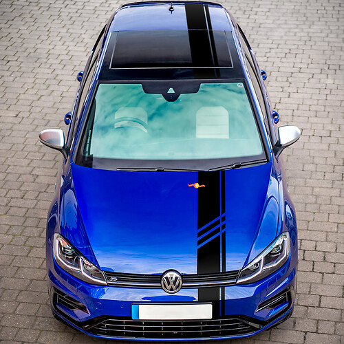 Vinyl Decal Stripes for Volkswagen Golf R 7 Mk7R Gti