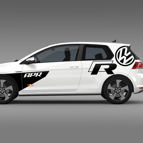 Side Arp Vw R Vinyl Decal Stickers for Volkswagen Golf R Gti Vinyl Decal Sticker