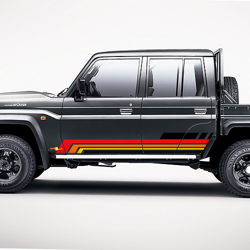 Universal Toyota Retro Side Classic Stripes Decal Kit decal Stickers 2
