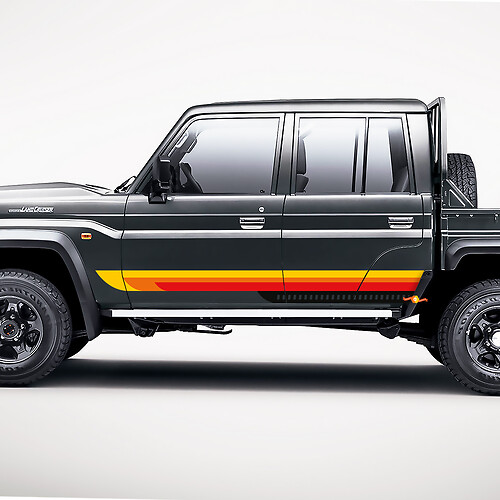 Universal Toyota Retro Side Classic Stripes Decal Kit decal Stickers 3