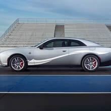 Side rocker panel decal stripes for Dodge Charger Electric 4 2