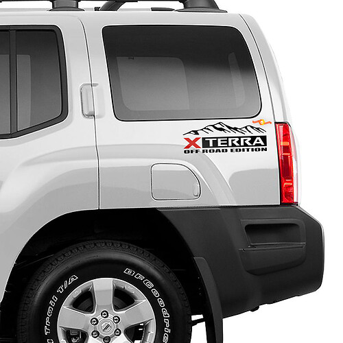 Side Nissan Xterra Mountains Off Road Graphics Vinyl Stickers Decals