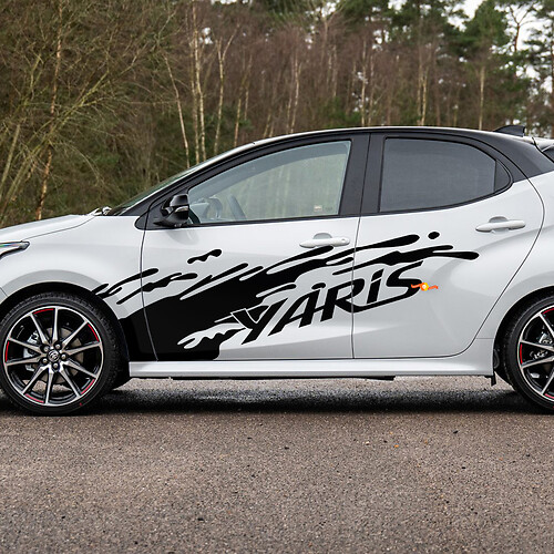 TOYOTA Yaris splash side door vinyl body decal sticker graphics
