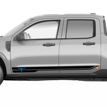 Pair Ford Maverick Rocker Panel Logo Maverick Stickers Decals Graphics 2