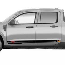 Pair Ford Maverick Rocker Panel Logo Maverick Stickers Decals Graphics 3