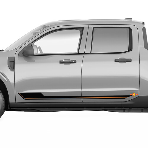 Side Rocker Panel Stripes for Ford Maverick Vinyl Decals Stickers Graphic
