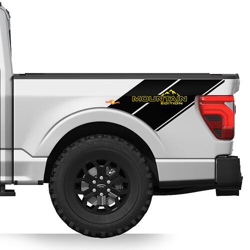 Bed Side Mountains Vinyl Decals Stickers Graphic for Ford Maverick