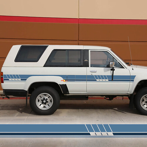 Classic Old School Vintage Toyota 4Runner SR5 wagon Side Stripes Vinyl Decals Stickers