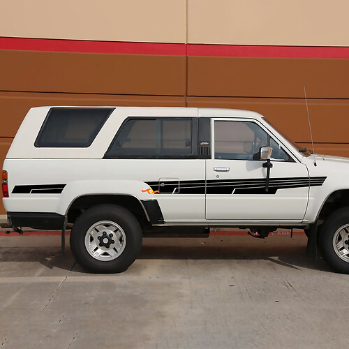 Classic Toyota 4Runner SR5 wagon Side Stripes Vinyl Decals Stickers